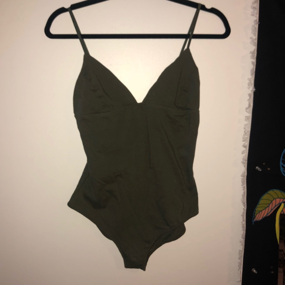 SOLD ON MERC Army green tank body suit